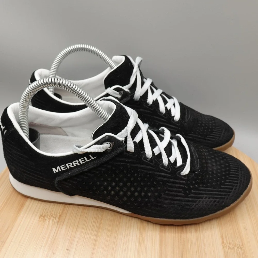 Merrell Shoes Womens 9 Black Lace Up Performance Footwear Sneaker J02396